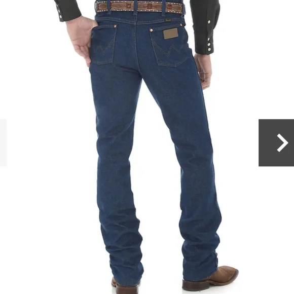 Men's 36x38 Wrangler 13MGSHD George Straight Orig Fit Cowboy Cut Jeans - Picture 2 of 12